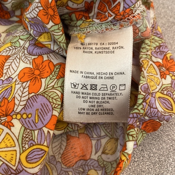Maeve by Anthropologie - floral citrus blouse. Size 4 - Picture 4 of 8